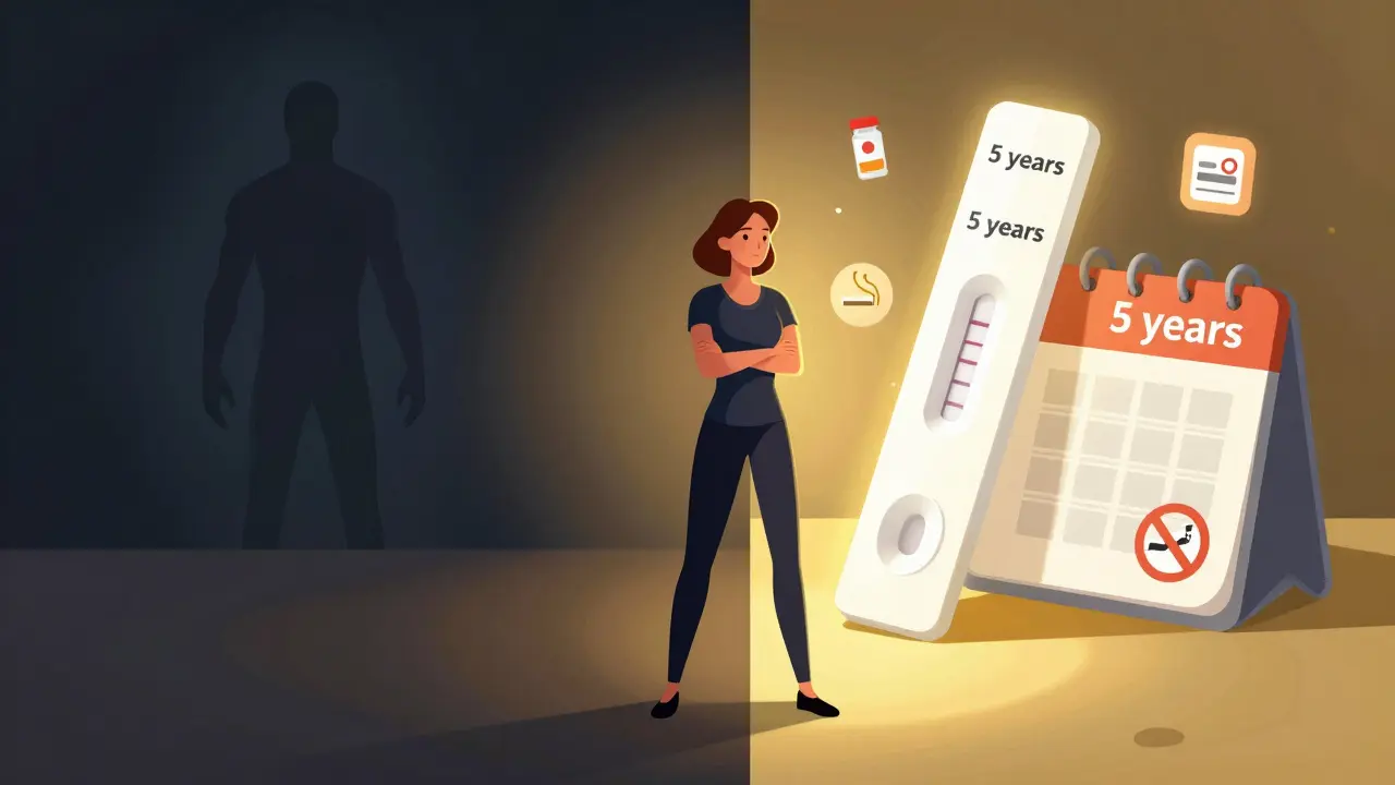 Koncepční obrázek prevence rakoviny děložního čípku prostřednictvím testu a očkování.