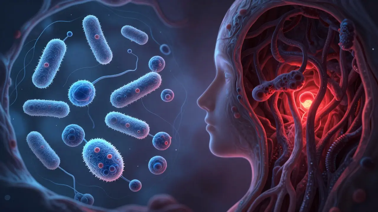 Dvě protikladné mikrobiální ekosystémy v pochvě: zdravé Lactobacillus a škodlivé bakterie a kvasinky.