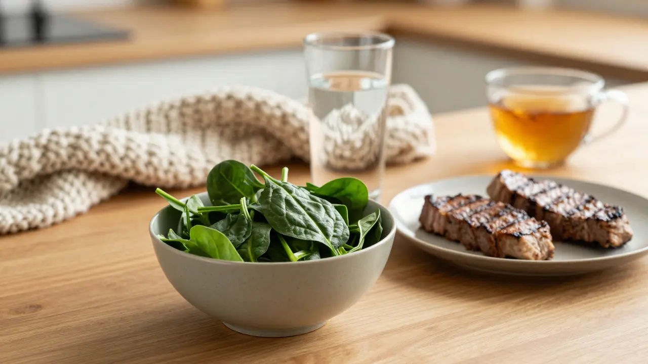 Zdravé potraviny bohaté na železo pro regeneraci po porodu