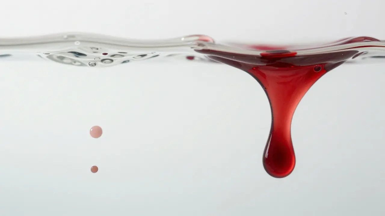Abstraktní porovnání implantačního krvácení a menstruace