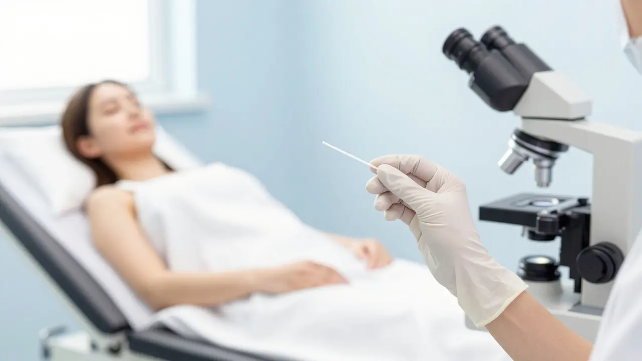 Gynekologické vyšetření v klidné ordinaci
