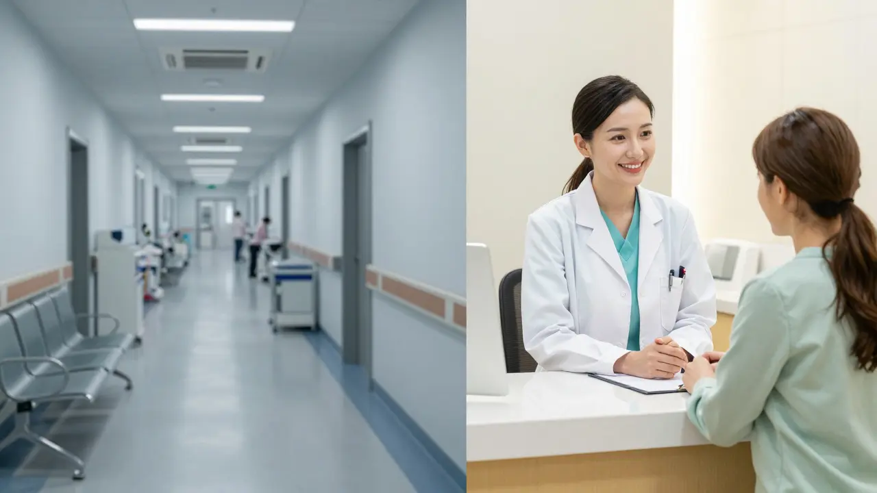 Srovnání veřejné nemocnice a soukromé kliniky pro neplodnost