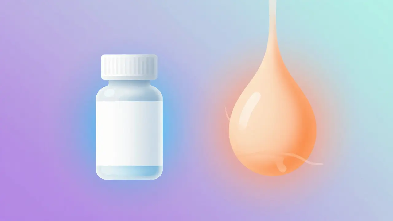 Abstraktní ilustrace hormonální terapie na ovulaci