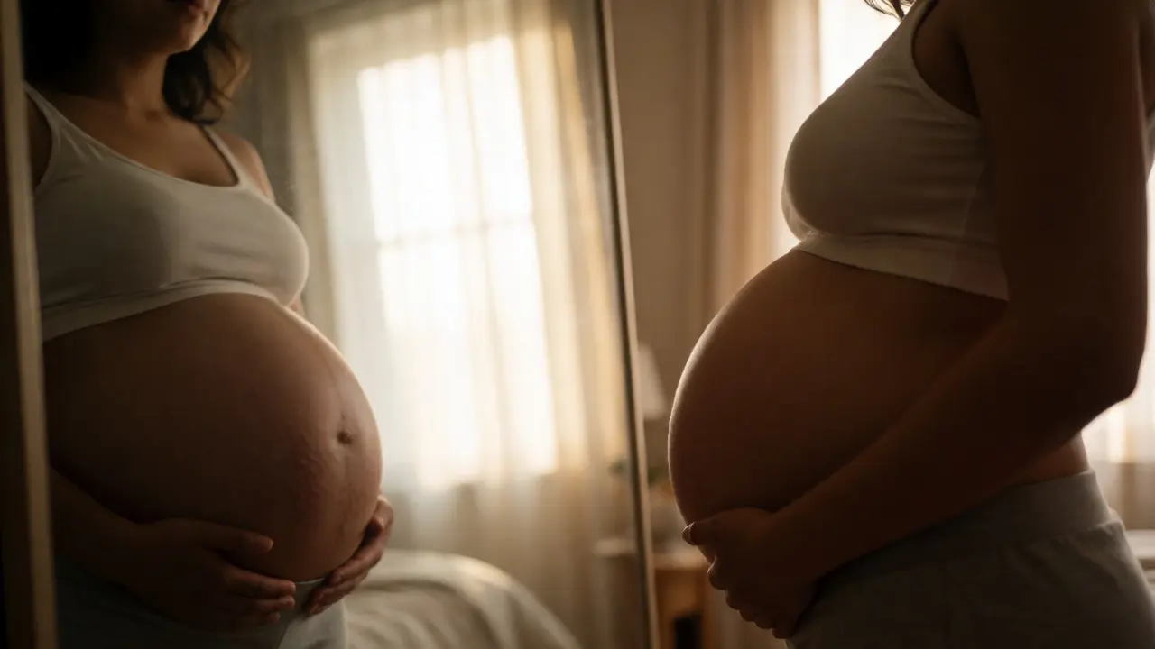 Jak vypadá břicho před porodem: Průvodce tělesnými změnami